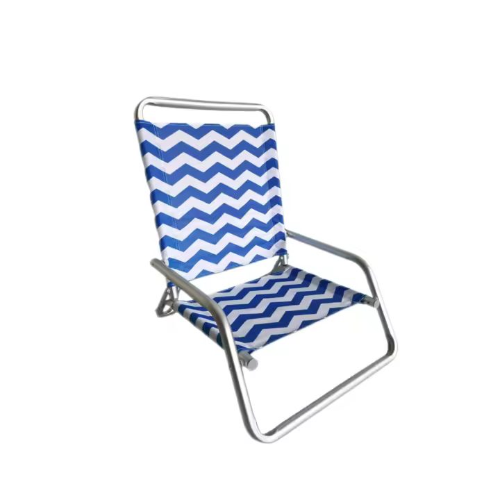 VICTORIA&ANDREA® Silla plegable de playa, silla de camping, jardín, playa, piscina, silla de exterior, color azul, 67x63x54 cm - 1