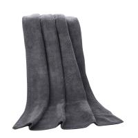Toalla De Baño Grande Absorbente Para Salon De Belleza Y Hogar Color Gris Para Adultos Y Hombres Tamaño 80x180 Peso 430g - details 1