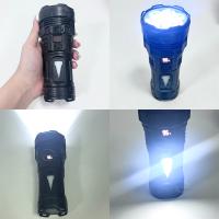 Linterna Táctica LED Potente Recargable USB Con Luz COB Y Longitud De Rayo 500m Para Pesca Caza Exploración Rescate Negro Impermeable - details 1