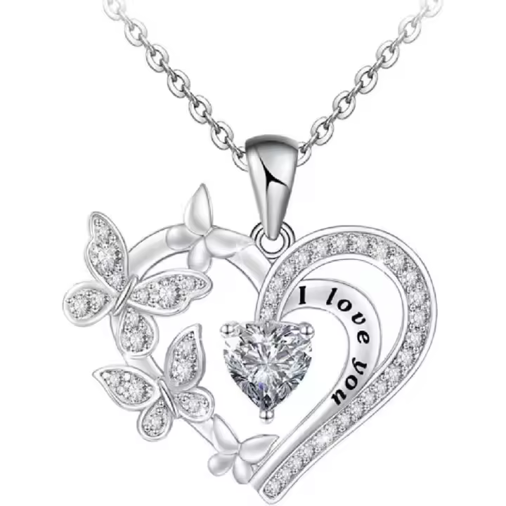 Collar de mujer with Colgante de Amor, collar de Mujer, Gift de joyería para mamá y Novia - 1