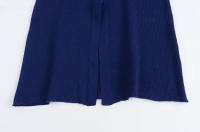 Vestido Midi Tejido De Mujer TRZA Chic Con Botones Dorados Estilo Casual Cuello Redondo Sin Mangas Silueta Recta Talla Media Estación Universal - details 7