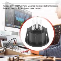 Adaptador de conector de Cable de teclado montado en Panel de enchufe DIN hembra de 5 pines - details 4