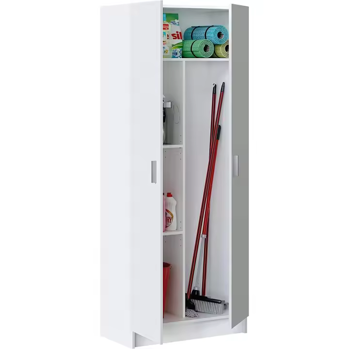 Armario auxiliar multiusos de 2 puertas Color BLANCO 180 X 73 X 37cm 007142O FORES - 1