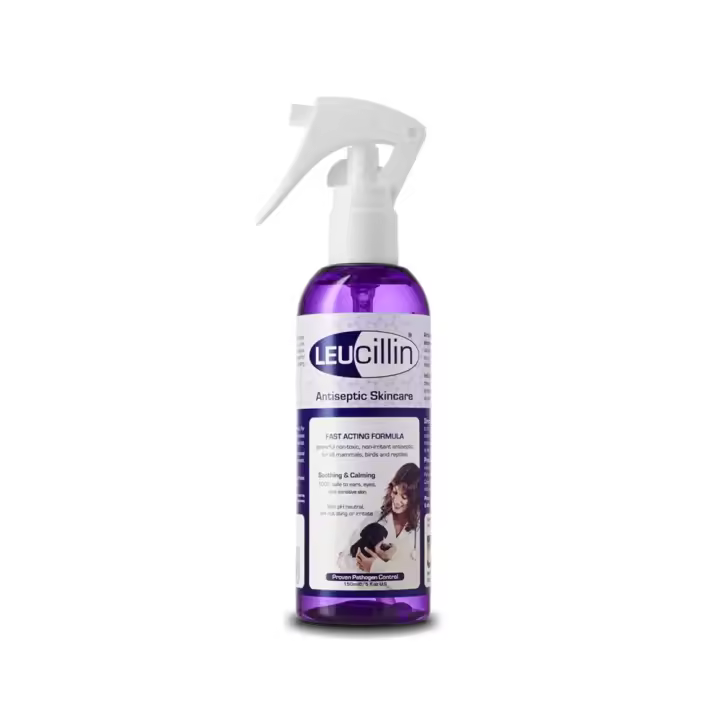 LEUcillin spray 150 ml Desinfectante tópico natural que promueve la cicatrización y prevención de infecciones para todo tipo de animales Chemical Ibérica - 1