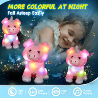 Muñeco De Peluche Rosa De 30cm Con Luz LED Y Musicalizado En Forma De Cerdo Y Unicornio Decoración Para Cumpleaños Regalos De Dibujos Animados Para Niños - details 6