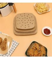 100PCS Papel De Cocina Para Air Fryer Liners De Vapor Desechables Papel De Horno No Pegajoso Para Hornear Y Almohadillas De Almidón Absorbente De Aceite - details 6