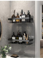 Estante Rectangular de esquina para colgar en la pared, estante para baño, toallero, estante para champú de ducha, sin trípode de taladro - details 10