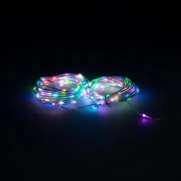 Guirnalda luces navidad 200 leds multicolor rgb con mando luz navidad interiores y exteriores ip44 - 1