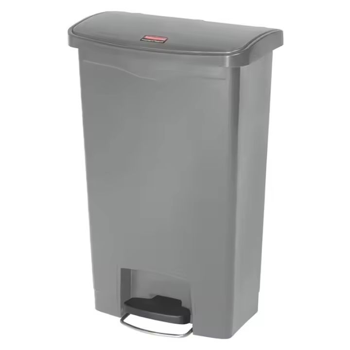 Rubbermaid Slim Jim® de pedal frontal 50 l de resina gris - 1