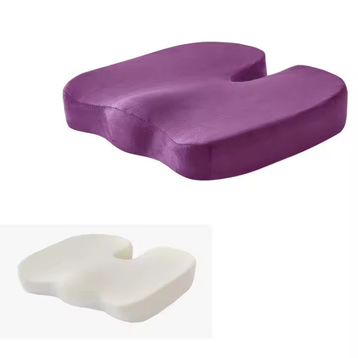 Almohadilla De Silla Ergonómica Para Día Completo Alivio Del Dolor De Columna Lumbar Coccyx Y Tailbone Cojín De Escaño Con Memoria No Personalizado Forma U - 1