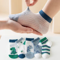 Calcetines De Verano Para Niños Y Niñas 5 Pares Calcetines Deportivos Transpirables De Algodón Suave Y Cómodo Para Niños Y Niñas De 0 a 8 Años Estilo Casual - details 1