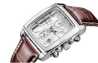 Reloj De Cuarzo Para Hombre Megir Con Correa De Cuero Y Dial Rectangular Cronógrafo Azul Estilo Casual Resistentes Al Agua - details 9