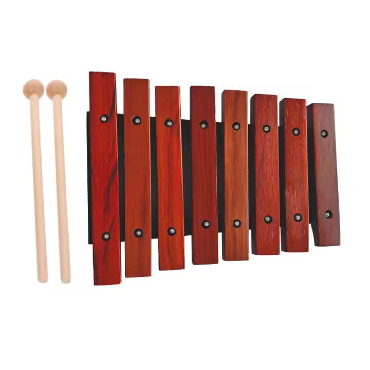 Xilofón De Madera Con 8 Notas Instrumento Musical De Percusión Incluye 2 Palillos De Madera Birch Y Pine Tamaño Compacto - 1