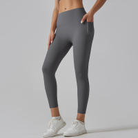 Leggings Para Mujer Con Bolsillos Pantalones De Yoga Para Gimnasio Deporte Fitness De Cintura Alta Control De Abdomen Para Correr Entrenamiento - details 17