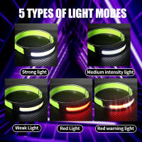 Lámpara Frontal COB LX300 Para Correr Luz Roja Y Blanca LED Recargable Por USB C Luz De Trabajo Para Senderismo Pesca Camping - details 18