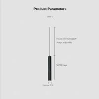Lámpara Colgante Moderna Nórdica LED Doble Cabeza Para Comedor 2m Con Tubo Decorativo De Cilindro Lámpara De Pared Chandelier - details 1