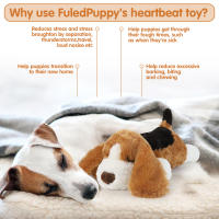 Juguete Interactivo Para Perros Puppy Dog Heartbeat Dinosaurio De Peluche Con Sonido De Corazón Juguetes Para Morder Para Entrenamiento En Caja Y Ayuda Al Sueño - details 12