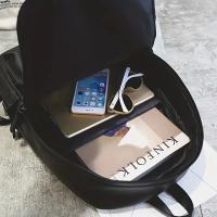 BIT Mochila informal de moda para hombre, bolso de cuero impermeable para ordenador portátil - details 5