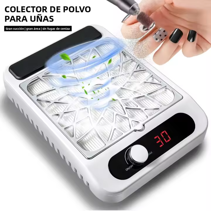 Colector De Polvo De Uñas Profesional Con Aspiradora De Uñas Removible Filtro Para Salon De Uñas Y Pintauñas - 1