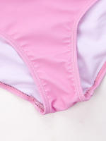 Traje De Baño De Un Pie Para Niñas Estilo Básico Con Estampado Gradient Surf Verano Playa Material Poliéster Y Spandex - details 11