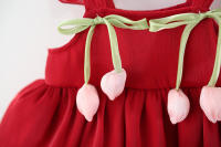 Vestido De Princesa Para Bebé Niña 0-3 Años Vestimenta Veraniega Dulce Con Tul Sin Mangas Adecuado Para Bodas Y Fiestas - details 7
