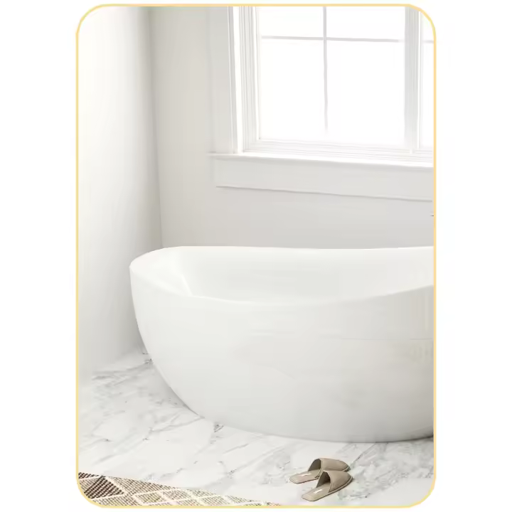 HOMCOM Espejo de pared, espejo de baño rectangular, 50 x 70 cm, con marco de aleación de aluminio, para baño, dormitorio, salón, entrada. - 1