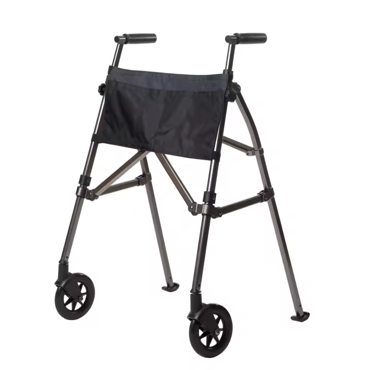 ANDADOR PLEGABLE PARA ANCIANO ULTRA ESTRECHO FOLDY (MARRON) Marca Ayudas dinamicas - 1