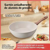 PORCHEDDU Sartén Antiadherente de Aluminio con Mango de Madera | Libre de PFOA | Apta para Inducción, Gas y Vitrceramica | Disponible en 20, 22, 24, 26, 28 y 30 cm - details 3