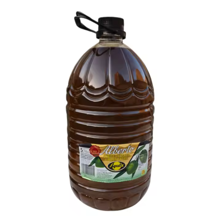 Aceite de Oliva Virgen Extra SUPERIOR SIN FILTRAR 5L,10L,15L,20L PARA ELEGIR MEJOR CALIDAD ALBERTO Calidad Gourmet, Sabor Suave y Afrutado. AYALA UTRERA,ANDALUCIA PRODUCTO DE PRIMERA CALIDAD,SABOR Y SATISFECHO 100% GARANTIZADO PRUEBALO!!! LEER DESCRIPCION - 1