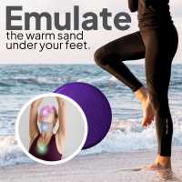 Ociodual Cojín Hinchable Violeta Disco con Bomba Goma para Fitness Yoga Pilates Coordinación Rehabilitación Equilibrio - details 5
