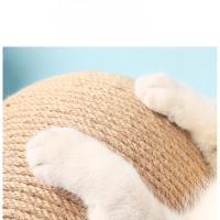 Juguete Para Gatos De Madera Con Pelota Y Pared De Rascado Para Uñas Duradero Plataforma De Subida Con Correa De Hemp Regalo Para Mascotas - details 3