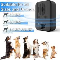 Dispositivo antiladridos, disuasorio de ladridos de perros, control ultrasónico de ladridos de perros, silenciador de ladridos de perros, recargable con 3 niveles ajustables, apto para uso en interiores y exteriores (Negro) - details 2
