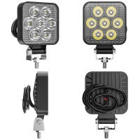Luz De Trabajo Cuadrada Mini 2.5" Con 7LED Para Jeep JK 4WD Camión Luz De Marca Cross Country Spotlight 4X4 IP65 9V-30V - details 5