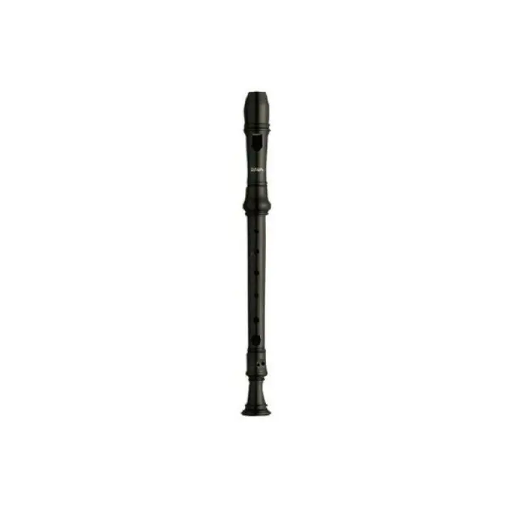 FLAUTA DULCE SOPRANO-Aulos (303A) Barroca (Plastico) 3 Piezas (Color Negro) - 1