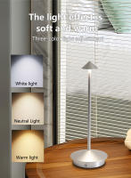 Lámpara De Mesa LED Recargable Creativa Para Comedor Con Iluminación Táctil 3 Niveles De Brillo Para Decoración De Dormitorio Bar Café Tabla Luz Moderna Estilo Iron - details 7