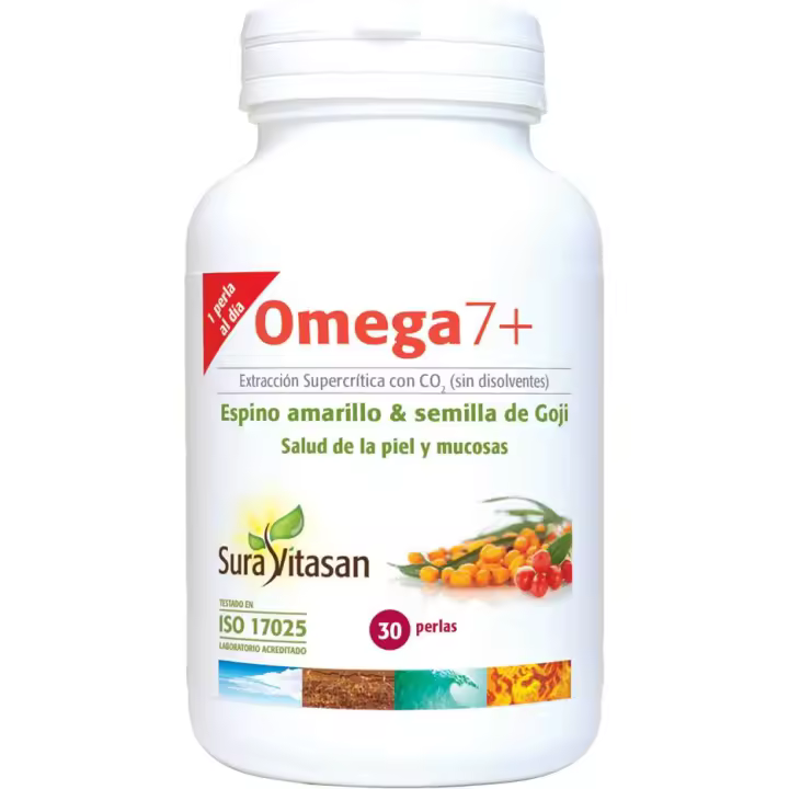 Sura Vitasan Omega7+ - Suplemento para el Corazón y Presión Arterial - 30 Perlas - 1