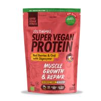 Iswari Super Vegan Protein Frutos Rojos y Goji – Con Digezyme®, BCAA y Sin Azúcares Añadidos – 400g - details 0