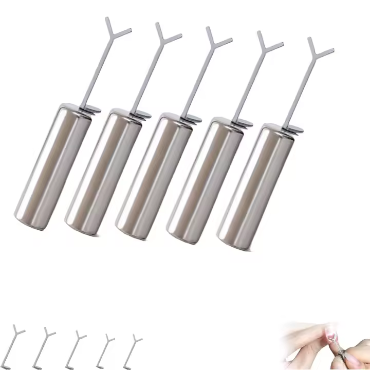 Imán de corazón para esmalte de gel Cat Eye: juego de 10 herramientas magnéticas para manicura Cat Eye con guías en forma de Y para manicura casera y uso en salón. - 1
