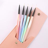 Pincel De Uñas Aurora Mango Lápiz De Arte Para Dibujar Líneas Rayas Pintura Flor Herramientas De Manicura Artísticas - details 3