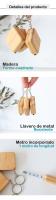 Pack de 6 a 30 llaveros de madera con metro, llavero funcional para boda y bautizo, regalos para invitados originales, detalles boda económicos, Regalantes Store - details 1