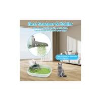 MYPIN-Portáil de gran capacidad Mejorada con soporte y Cubo de Residuos, Pala para Gatos con 135 bolsas de basura adicional, bandeja de Arena Genie, Gris - details 1
