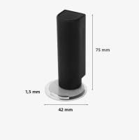 Nuevos Parachoques De Puerta Ultra Fina Silenciosa Anticolisión Sin Perforación Fuerte Magnetismo Para Baño Material ABS+Magnetismo Fuerte - details 9