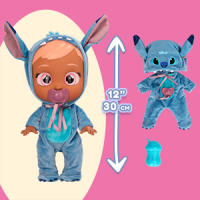 Bebés Llorones Disney Stitch, Muñeco Bebé Inspirado en Stitch de Disney, Vestido con su Pijama Azul Personalizado y Llora Lágrimas de Verdad, Juguete para Niñas y Niños de 18+ Meses - details 3