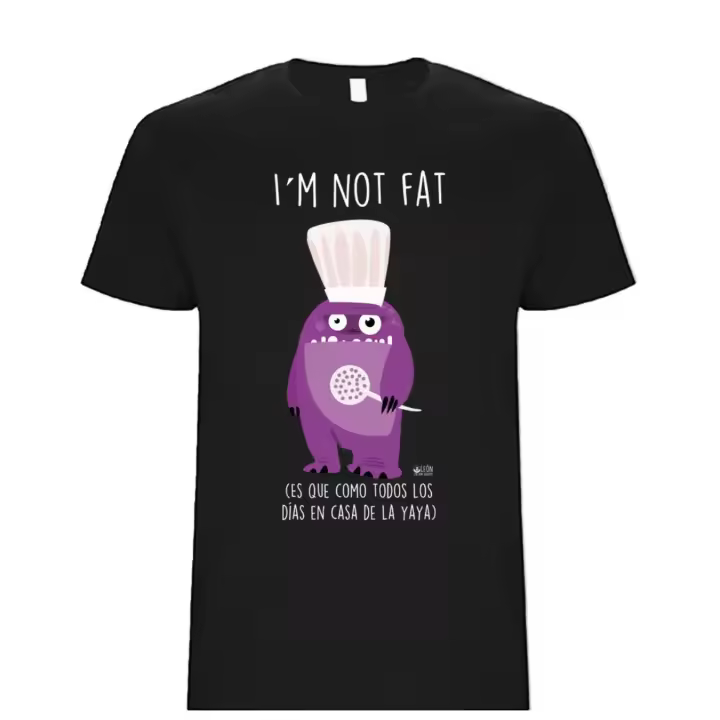 Camiseta Manga Corta Unisex Algodón Comida Abuela Confecciones J. García - 1
