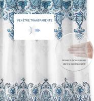Cortina de ducha, moho y cortinas de ducha de tela antibacteriana y lavable a máquina, adecuado para cocina y baño (180x180cm) - details 0