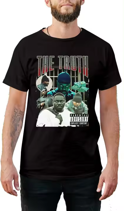 Camisetas de Estilo Vintage para cantantes, ropa de calle, raperos, trampa de Rap, Hip Hop - 1