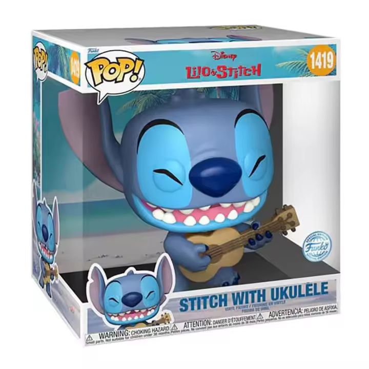 Funko Pop Ukelele Exclusivo De Stitch De Disney 25 Cm - 1