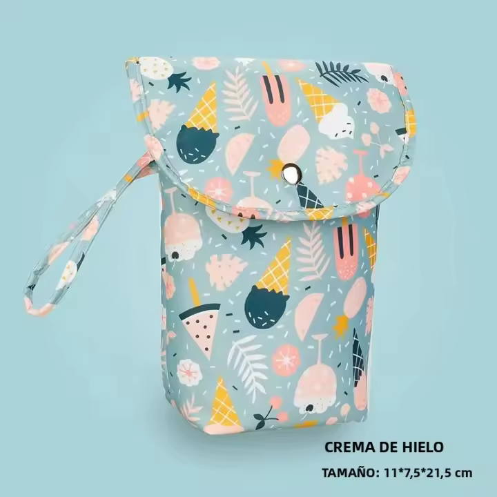 Bolsa De Pañales Impermeable Para Mamá Y Bebé Organizador De Viaje Con Compartment Para Agua Y Secos Bolsa De Almacenamiento Para Carrito De Paseo - 1