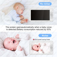Monitor De Video Para Bebé Con Cámara PTZ Zoom Babyphone Protección De Seguridad CCTV Sensor De Temperatura Lullaby - details 6