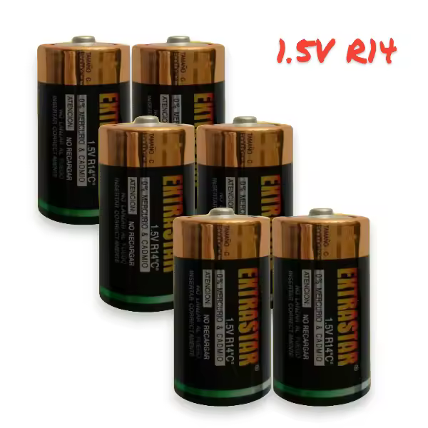 Extrastar Pilas Duración Especial C1.5 VLR14 Pack de 12 Unidades - 1